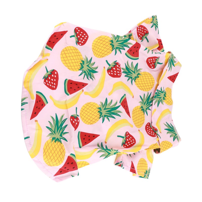Dog Fruit Print Shirt Breathable Cool Fashionable Cute Pet Clothes