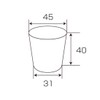 Shimojima 004525001 Transparent Cup, 1 oz, Diameter 1.8 x Height
