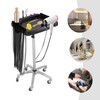 HAPPCUCOE Rolling Salon Tray Cart Adjustable Height 28.54-43.31in,Salon Tray with