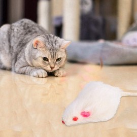 FTVOGUE Pack of 12 Catnip Cat Toy Plush Mouse Cat Toy Lifelike Indoor Cat Plush Simulation Realistic Mouse Toy