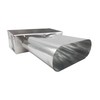 HVAC Premium Double Oval Stack Head 6" Throat Duct Fitting
