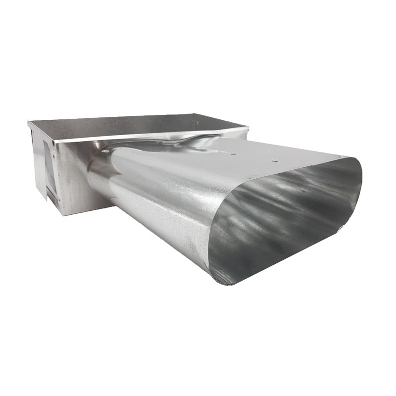 HVAC Premium Double Oval Stack Head 6" Throat Duct Fitting