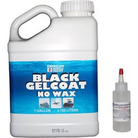 Black Gelcoat No Wax Gallon with 60cc Hardener (MEKP)