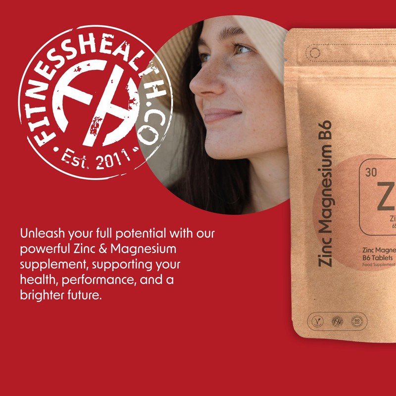 1200mg Zinc Magnesium Vitamin B6-120 Tablets - Muscle Recovery &
