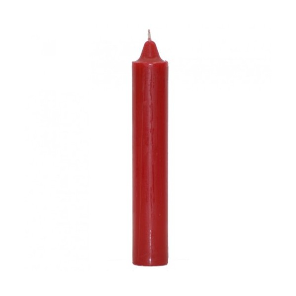 Red Jumbo Candle ~ 9" X 1.5" ~ Pagan Hoodoo Wicca Spell Altar Witch