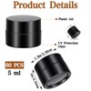 60 Pack Small Sample Containers with Lids, 5ml Amber Glass