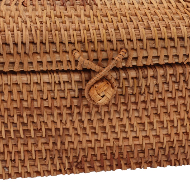 Rectangular Rattan Tissue Box Cover Rattan Woven Tissue Box Holder