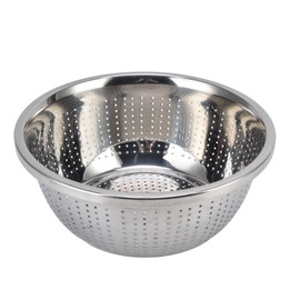 Leopacat Large Kitchen Strainer Stainless Steel Vegetable Washing Basket Strainer Basket Washing Bowl Kitchen Drain Filter Fruit Washing Basket for Rice for Washing Fruit and Kitchen Pasta Strainer