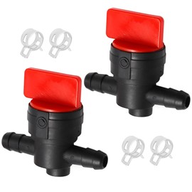 VIKKSAER 2Pcs 1/4 Inch Inline Fuel Shut-Off Valve, Gas Shut-Off Valve, Fuel Cut-Off Valve, Replacement for Brigs-Straton 698183 494768 493960 698181 697947