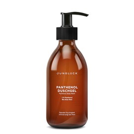 JUNGLÜCK Panthenol Shower Gel - Vegan | No Sulphates - Gentle Cleansing pH Neutral Shower Gel without Fragrance, Especially Gentle without Drying Out with Organic Aloe Vera