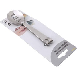 Silver Stainless Steel Tea Bag Squeezer Tea Bag Clamp Herb Clamp Kitchen Tool Lemon Slice Clamp Professional Design Long-Handled Tea Strainers Tea Accessories