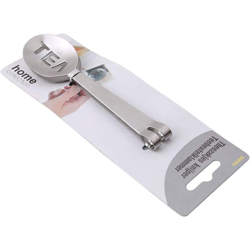 Silver Stainless Steel Tea Bag Squeezer Tea Bag Clamp Herb
