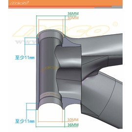 Neco Threadless External Bearing Headset Road Bike Fixed Gear Headset 1" 30MM 25.4-26.4mm/27mm (26.4MM Black)