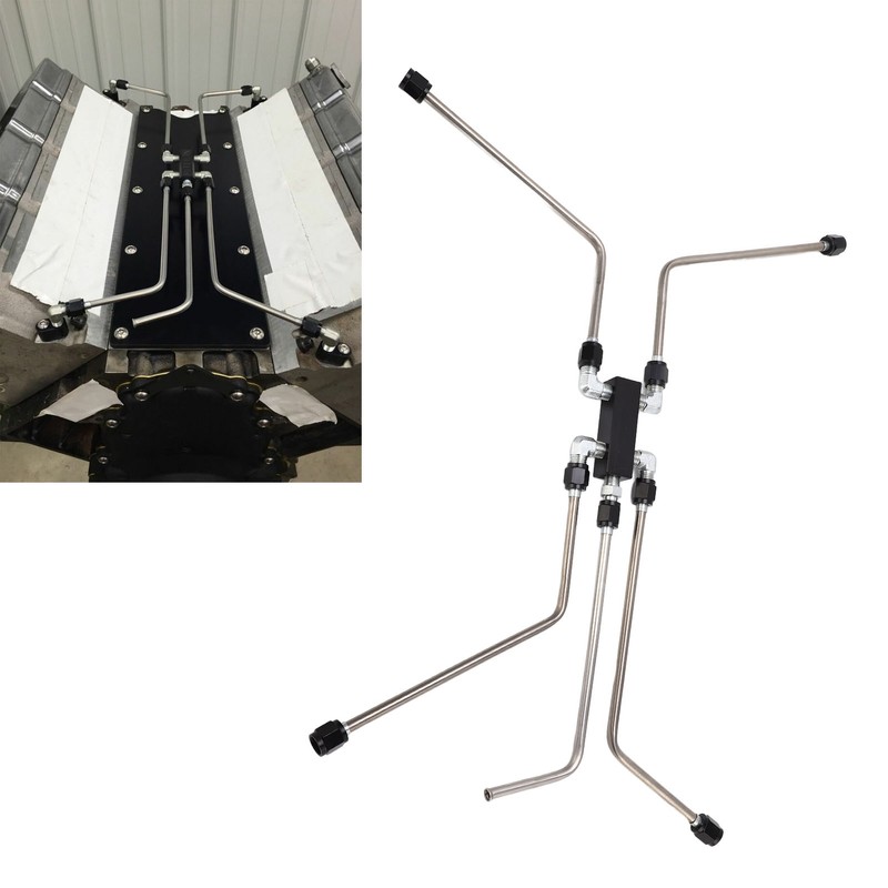 Complete Coolant Crossover Steam Vent Kit Stainless Steel for LS1