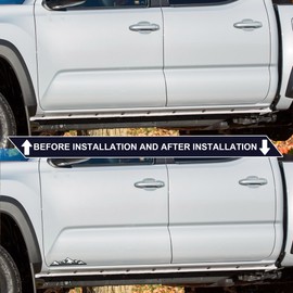 OUESAAS Snow Mountain Emblem for Car, 2 PCS 7 Inch Mountains Graphic Logo Badge, Trunk Mountain Logo Emblem for Car Trunk Tailgate Emblem, Car Exterior Accessories (Black White)