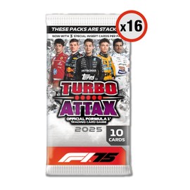 Topps Turbo Attax Formula 1 2025 - Monster Box - 160 Turbo Attax cards per box with 12 exclusive cards, a Black Edge and an LE card guaranteed inside every box - Online Exclusive Product!