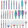 30Pcs Nail Drill Bits Set Ceramic Diamond Bits for Safety