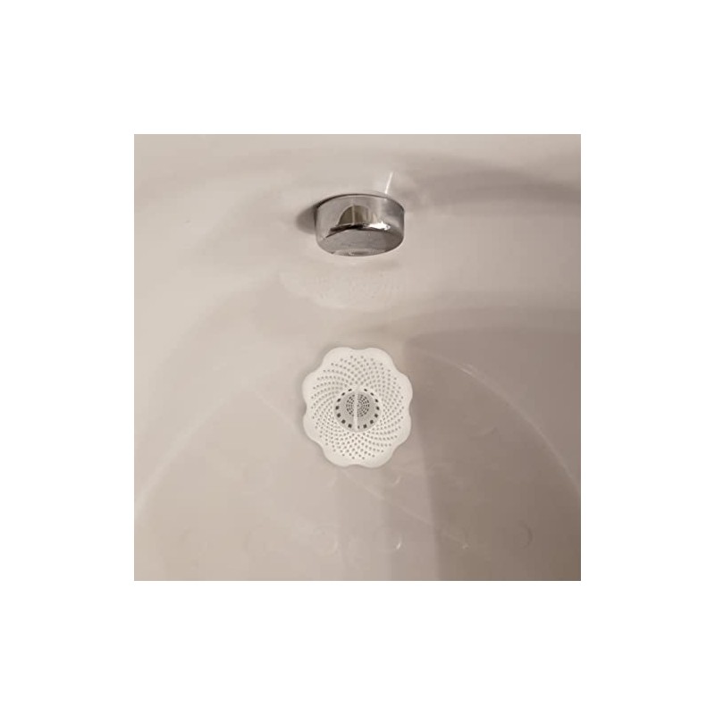 Danco Bathtub Drain Hair Catcher with In-Drain Basket and Strainer