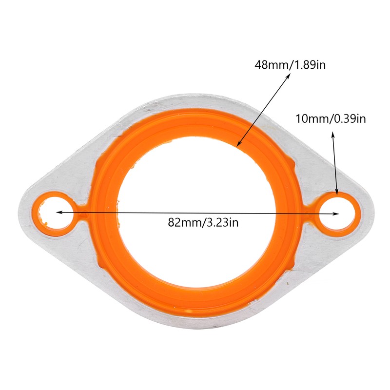 Thermostat Water Neck Housing Gasket Aluminum Silicone Replacement for CHEVY