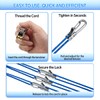 Rope Rollers 6 Pack with Paracord Tensioner Locking Buckle, Cord