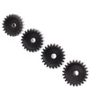 Treehobby 4PCS Metal Steel M1 Pinion Gear Sets 21T 22T