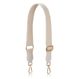 Allzedream Purse Straps Replacement Crossbody Bags Handbag Wide Canvas Leather Adjustable (Apricot, Gold hardware)