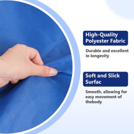 Tubular Patient Slide Sheet for Vehicles, Wheelchairs and Bed Transfers, Washable & Reusable Sliding Transfer aids for Moving Elderly, Draw Sheet for Turning, Repositioning, Sliding (17.7" x 25.2")