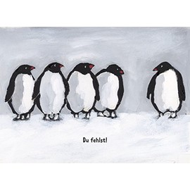 'Inkognito Post Card A6 • 33004 "Du fehlst Artist: Henrike Wilson