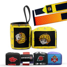 Wrist Wraps Premium Power Wrist Supports 18 Inch Wrist Support|Wrist Wraps Weightlifting, Powerlifting, Gym Training Anime Wrist Wraps|Wrist Straps for Men/Women|Durable Wrist Straps Sold as Pair