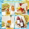 Crush Cup Ice Cube Bottle, Ice Cube Bottle with Straw,