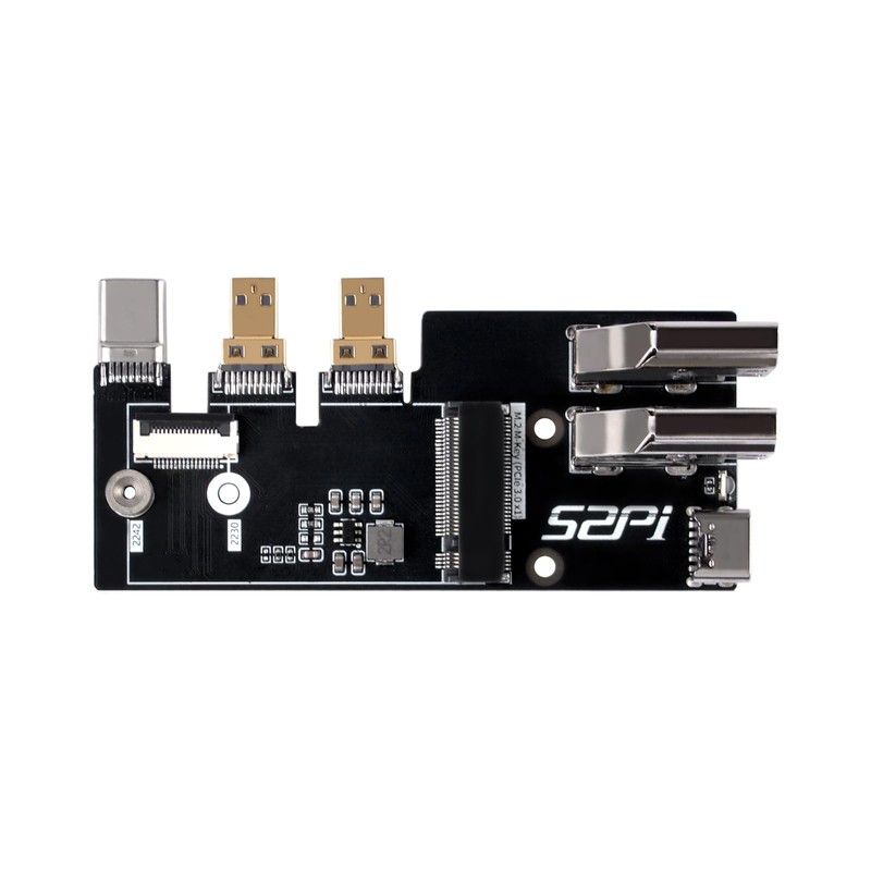 GeeekPi Micro HDMI to HDMI Multifunctional Adapter with PCIe 3.0x1