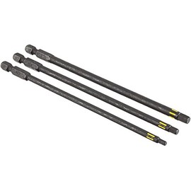 KWB 3 Drill Bits Set 150 mm Hex 3, 4, 5 mm Torsion 123441 (TQ 60 Steel with Torsion Zone, ISO 1173, Drive C6.3); 0 W; 0 V