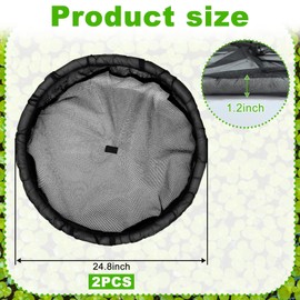 2Pack Round Floating Flora Fish Barrier Floating Island Plant Protector Floating Flora Island for Pond Protects Your Floating Plants from Pond Fish