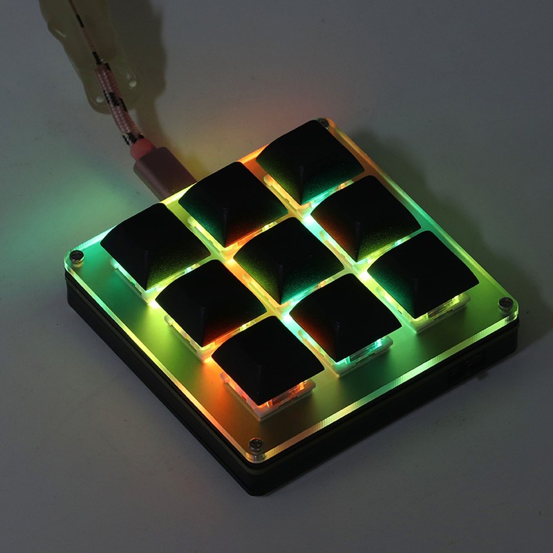 Mechanical Gaming Keyboard 2.4G USB Type C Bluetooth 9 Keys