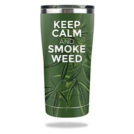 MightySkins Skin Compatible with Ozark Trail 20 oz Tumbler (2017) - Smoke Weed | Protective, Durable, and Unique Vinyl Decal wrap Cover | Easy to Apply, Remove, and Change Styles | Made in The USA