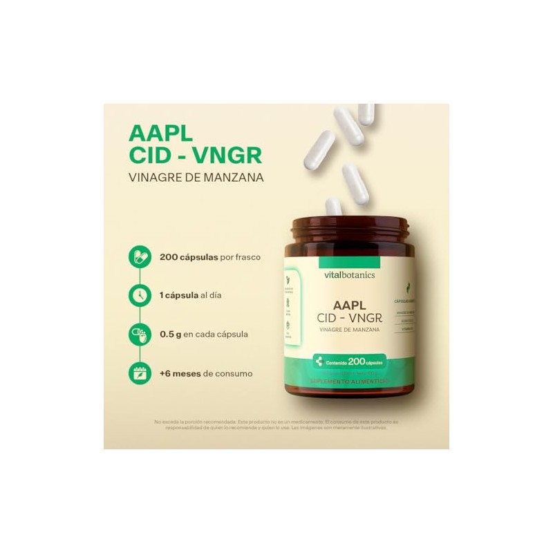 Vinagre de Cidra de Manzana con Ácido Fólico y Vitamina