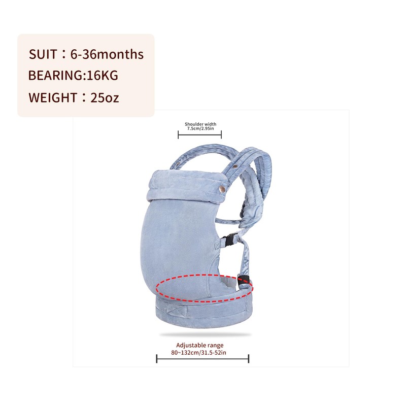 ·NEST BLANCHE· Baby Carrier for Newborn to Toddler, 7-35 lbs