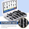Glarks 245Pcs 12 Sizes Car Retainer Clips Nylon Bumper Push