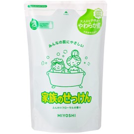 Miyoshi Family Soap, Foam Body Soap, Refill, 19.7 fl oz (550 ml)