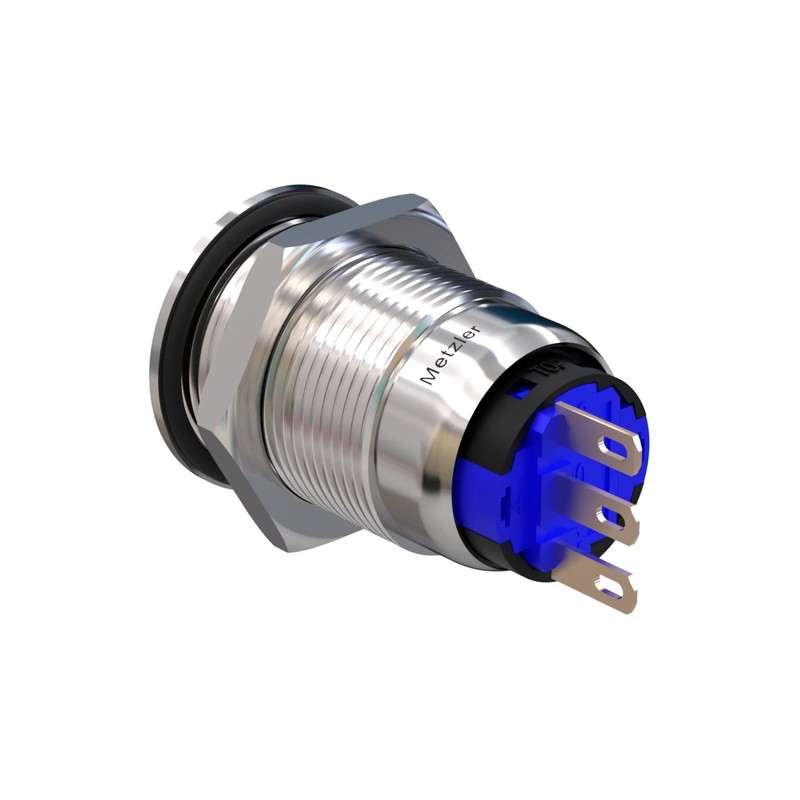 Metzler - Push Button 19mm - IP67 IK10 - Stainless
