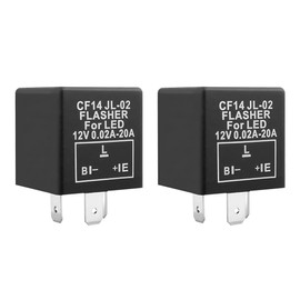 CGEAMDY 3-Pin Car Relay, 12 V Car CF14 JL-02 Indicator for LED Display Relay, Electronic LED Indicator for Cars Vehicles and Motorcycles Car Parts, Flasher Relay CF14 JL-02