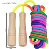 JNAWA Long Jump Rope Rainbow Jumping Rope with Wooden Handle