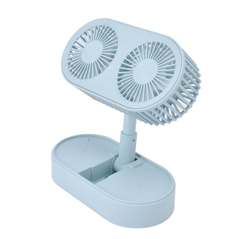 Desktop Double Fan Dual Motor 135° Angle Adjustable Handheld Fan