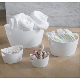 Koziol Bottichelli L Tamaño Grande 15 L/4 GAL, Almacenamiento y organización, Blanco, 1