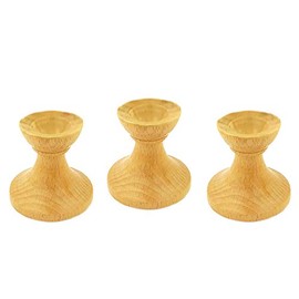 Needzo Pysanky Egg Holder Set of 3 for Wooden Egg Display - 2 Inch Tall