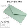 Japun Envelopes (50 pieces), envelope, envelope without window, DIN long,