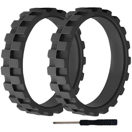 EATBALE Replacement Tyres for IROBOT ROOMBA Series Tyres 500, 600, 700, 800 900 i7 e5 and e6, Side Wheel, Non-Slip, Excellent Grip and Easy Installation (2 Pack)