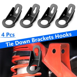 West-xingzhe X3 Tie Down Bracket Hooks Compatible with Can Am Maverick X3 MAX RS DS RR Turbo 2017-2024 Anchors Fasten Hook for Trailer Truck Bed Bracket Enclosed Points Pickup Camper Surface 4 PCS