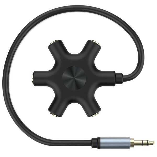 5-Jack Multi-Headphone Audio Splitter Injection Molding - Designed for Up