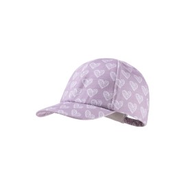 Sterntaler Baseball Cap Hearts for Girls - Jersey Cap with Hearts - Peaked Cap for Babies with UV Protection 50+ - Protective Baseball Cap for Babies on Hot Summer Days, lilac